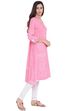 Pink Wool A-Line Kurta image number 2
