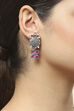 Oxid Pink Oxidised Alloy Earrings image number 1