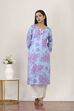 Blue Cotton Straight Kurtas image number 0