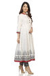 Ecru Kalidar Cotton Kurta image number 2