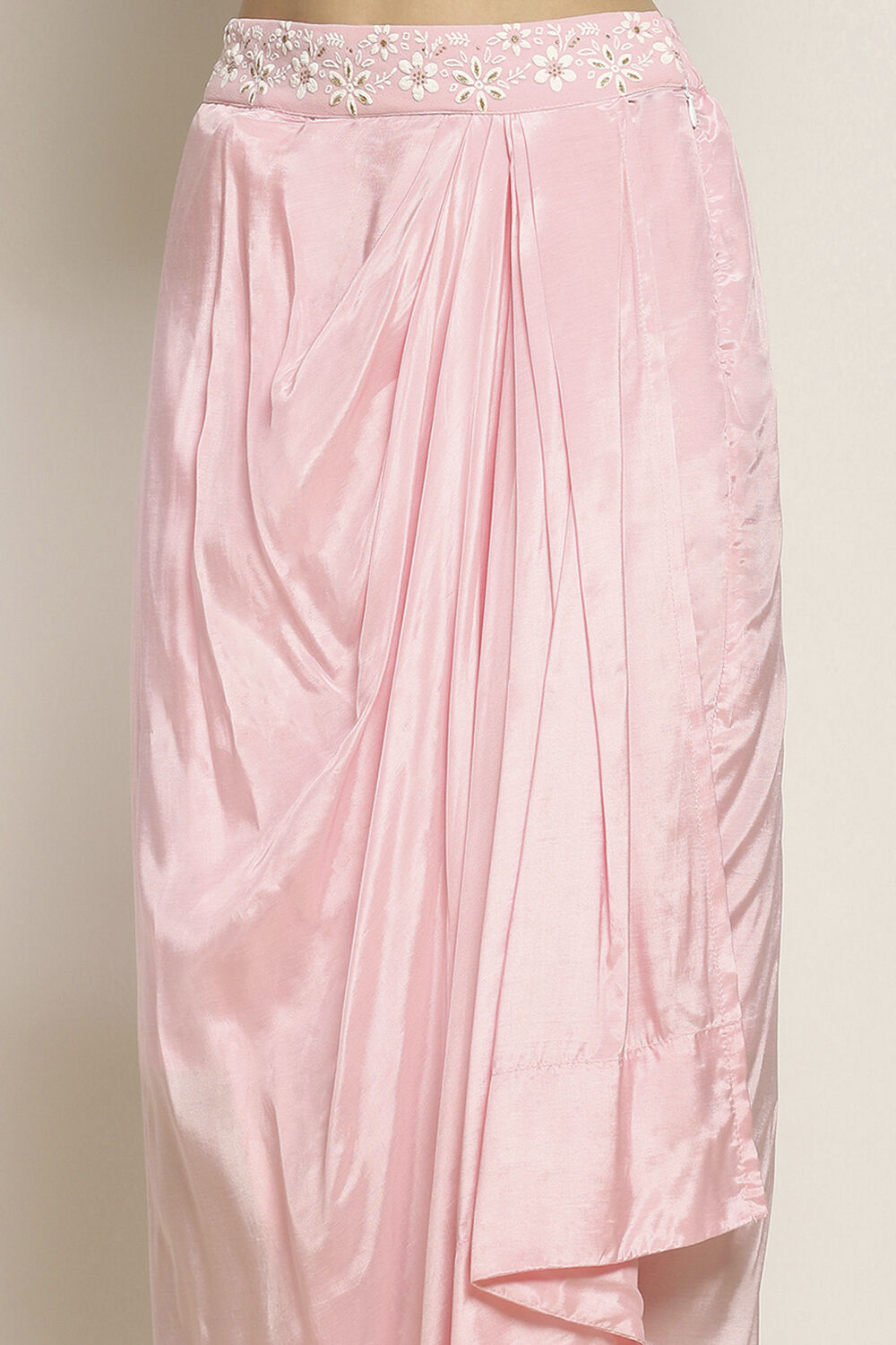 Pink Viscose Skirt Set image number 2
