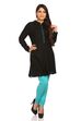 Black Straight Rayon Kurta image number 0