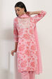 Pink Cotton Straight Set image number 7