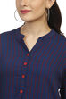 Indigo Straight Viscose Rayon Kurta image number 1