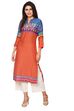 Orange Straight Modal Kurta image number 1