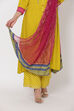 Pink Art Silk Dupatta image number 1