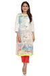 White Straight Cotton Kurta image number 0