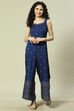 Blue Viscose Straight Jumpsuit image number 5