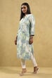 Black Viscose Rayon Printed Straight Kurta image number 2