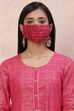 Wine Viscose Face Mask image number 0