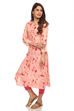 Peach Straight Viscose Kurta image number 2