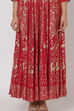 Pink Viscose And Rayon Kalidar Dress image number 1