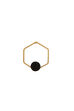 Golden Metal Brass Earrings - Set Of 2 image number 1