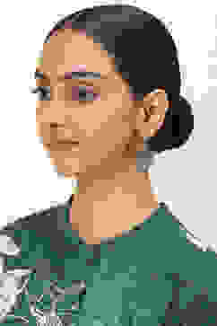 Pink-Green Alloy Drop & Danglers image number 3