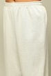 Grey Acrylic Straight Yarn Dyed Kurta Palazzo Suit Set image number 2