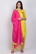 Pink Cotton Dupatta image number 1