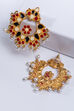 Black And Red Metal Brass Earring image number 2