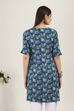 Blue Rayon Straight Kurtas image number 3