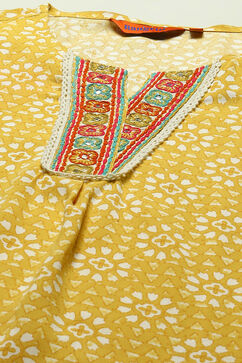 Mustard Yellow Rayon Indie Top image number 1