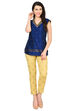 Indigo Straight Polyester Indie Top image number 6