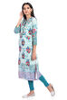 Lime Green Straight Viscose Rayon Kurta image number 4