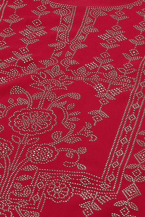 Pink Art Silk Straight Suit Set image number 1
