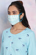 Mint Green Viscose Rayon Mask image number 3