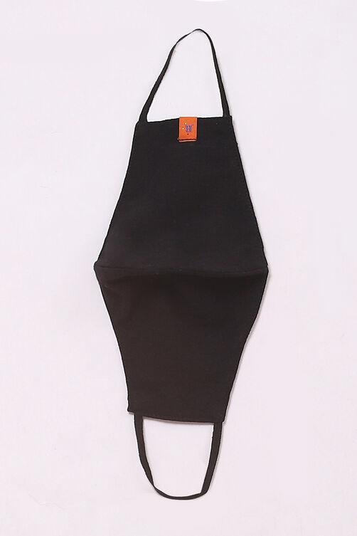 Black Cotton Mask image number 3