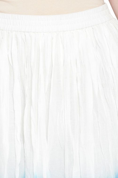 White Viscose Skirt image number 1