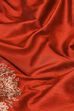 Rust Viscose Blend Straight Solid Suit Set image number 3
