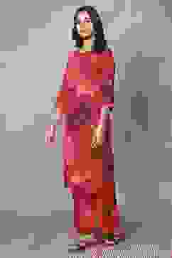 Red Floral Printed Co-ord Set image number 3