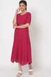 Pink Cotton Dress image number 1