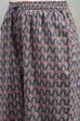 Indigo Cotton Printed Straight Suit Set image number 2