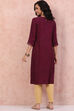 Phalsa LIVA Straight Kurta image number 4