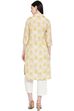 Beige Cotton Straight Kurta image number 4