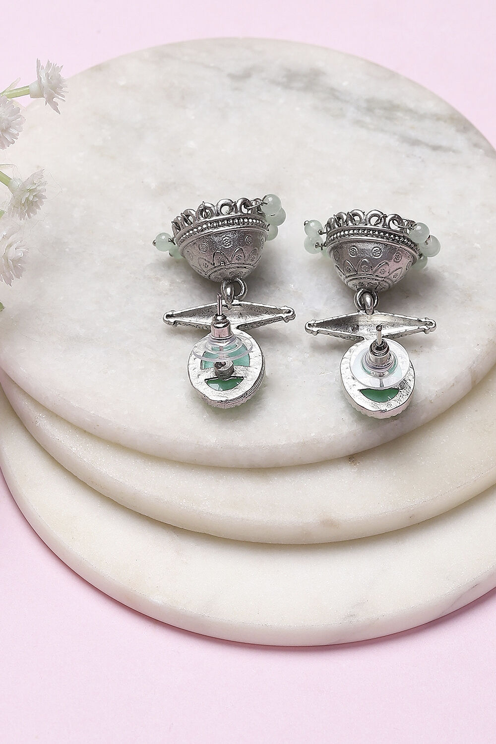 Green Alloy Jhumka image number 2