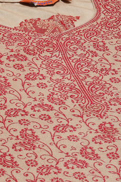Sand Yellow Art Silk Straight Suit Set image number 1