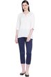 White Viscose Indie Top image number 5