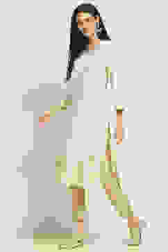 Off-White Printed Straight Kurta image number 2