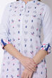Blue Poly Cotton Straight Kurta image number 1