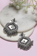 Yellow-Black Oxidize Alloy Danglers image number 2