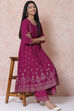 Wine LIVA Kalidar Kurta image number 2