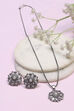 White Brass Necklace Set image number 4