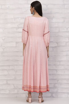 Pink LIVA Kalidar Dress image number 4