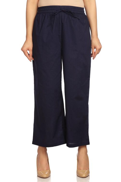 White Cotton Pants image number 3