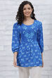 Blue LIVA Tiered Indie Top image number 0