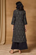 Red Printed Viscose Rayon Straight Kurta image number 3