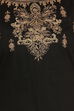 Black Cotton A-Line Kurta image number 4