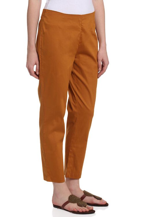 Light Pink Cotton Fusion Pants image number 3