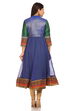 Blue Cotton Kalidar Kurta image number 3